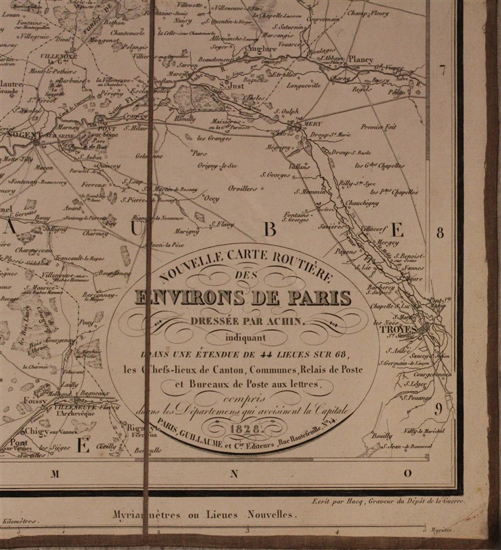 1828-Carte_Routiere_des_environs_de_Paris_cartouche