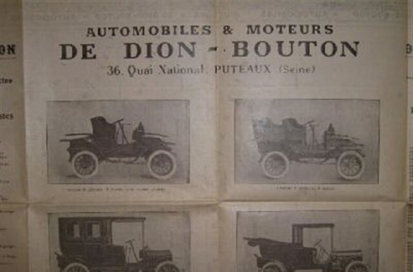 De DION BOUTON D&eacute;tail dos