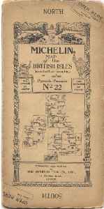  carte Michelin 1ere anglaise 