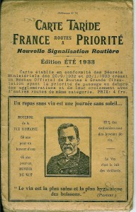  carte Taride Pasteur 1933 
